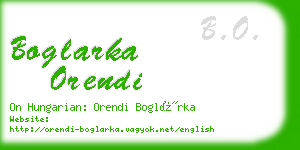 boglarka orendi business card